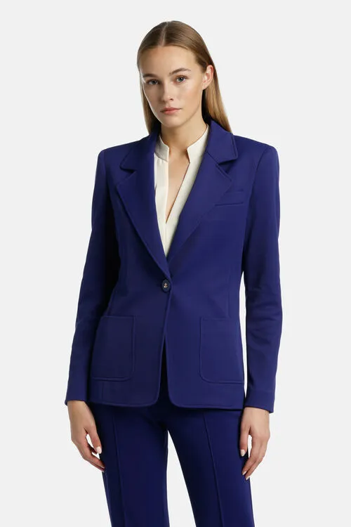Women Jackets and Blazers Luisa Spagnoli Vertenza Vertenza Bluette