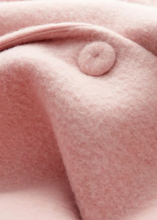 Women Jackets and Coats and Other Stories DoubleBreasted Wool Coat Light Pink