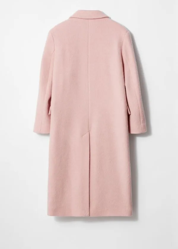 Women Jackets and Coats and Other Stories DoubleBreasted Wool Coat Light Pink