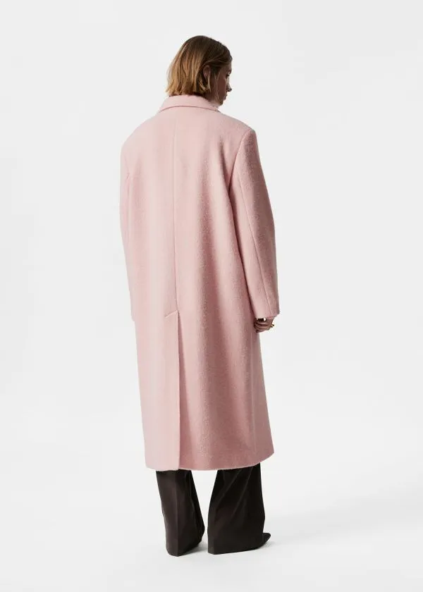 Women Jackets and Coats and Other Stories DoubleBreasted Wool Coat Light Pink