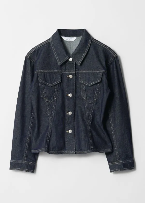 Women Jackets and Coats and Other Stories Tailored Denim Jacket Blue