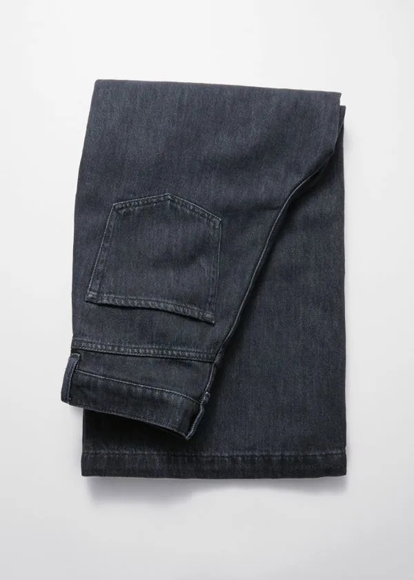 Women Jeans and Other Stories Cropped WideLeg Jeans Black