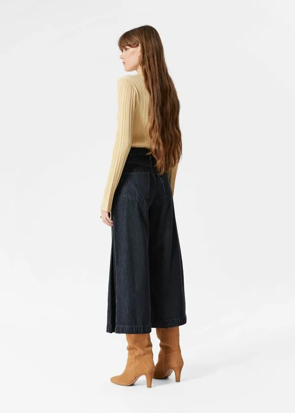 Women Jeans and Other Stories Cropped WideLeg Jeans Black