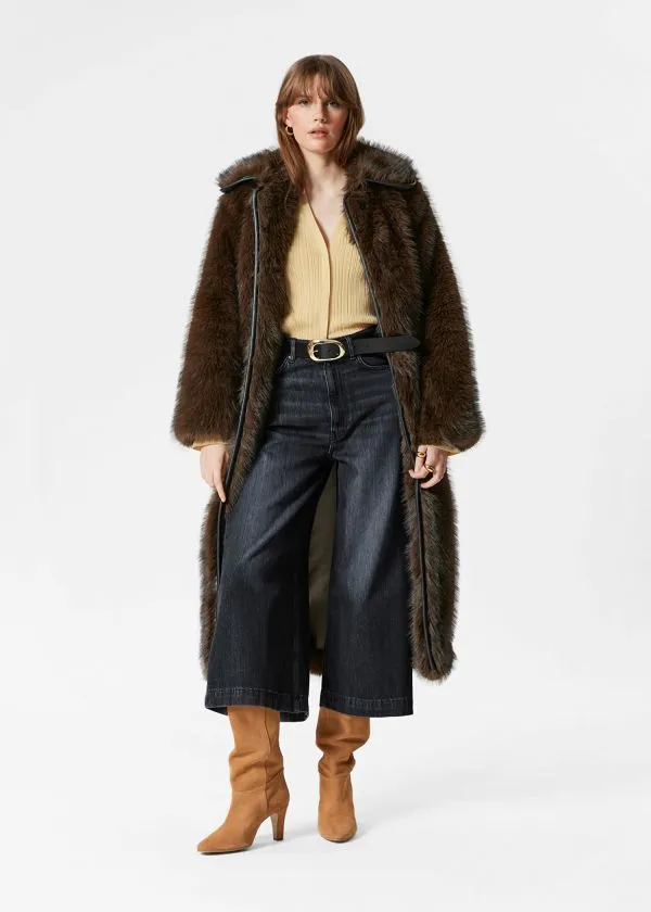 Women Jeans and Other Stories Cropped WideLeg Jeans Black