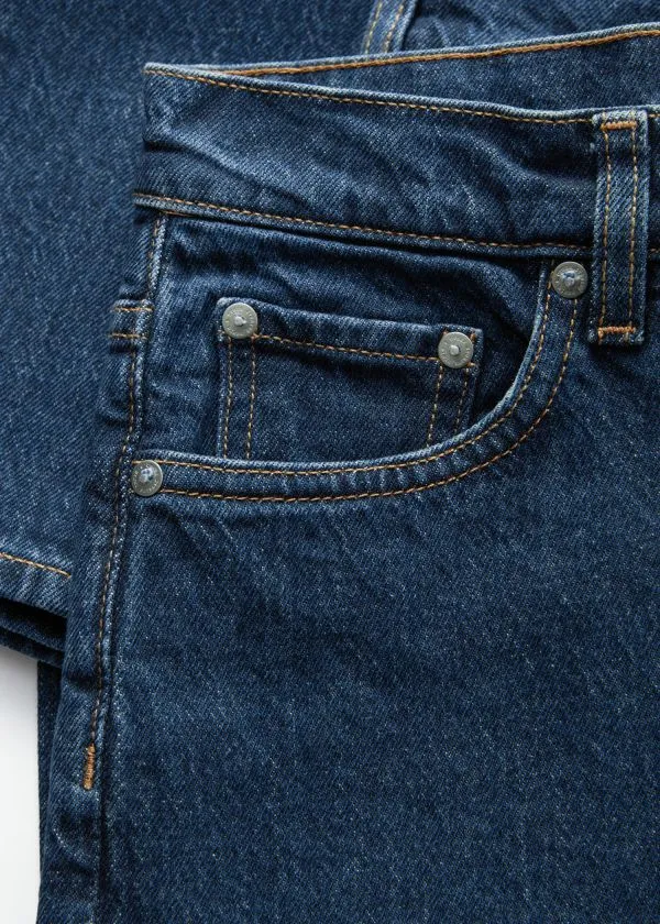 Women Jeans and Other Stories Cropped WideLeg Jeans Mid Blue