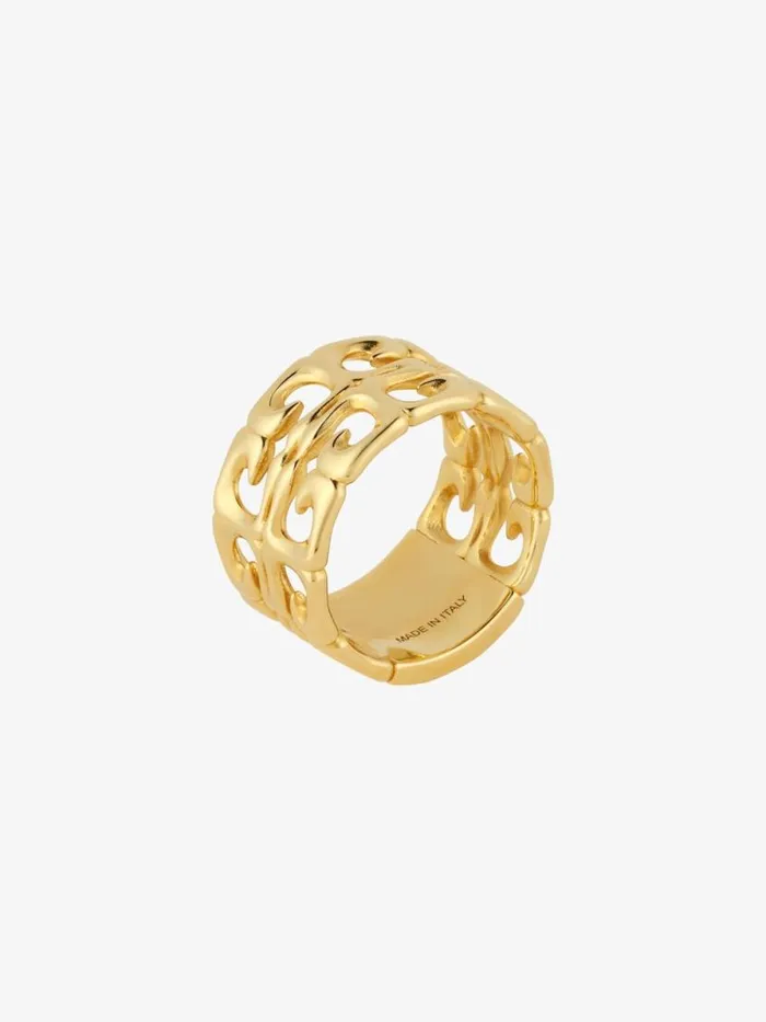 Women Jewelry Givenchy 4G Liquid Ring In Metal Golden Yellow Women Jewelry Givenchy 4G Liquid Ring In Metal Golden Yellow