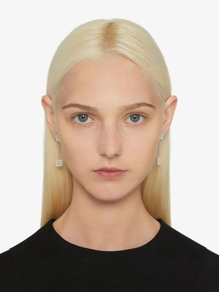 Women Jewelry Givenchy 4G Pendant Earrings In Metal Silvery Women Jewelry Givenchy 4G Pendant Earrings In Metal Silvery