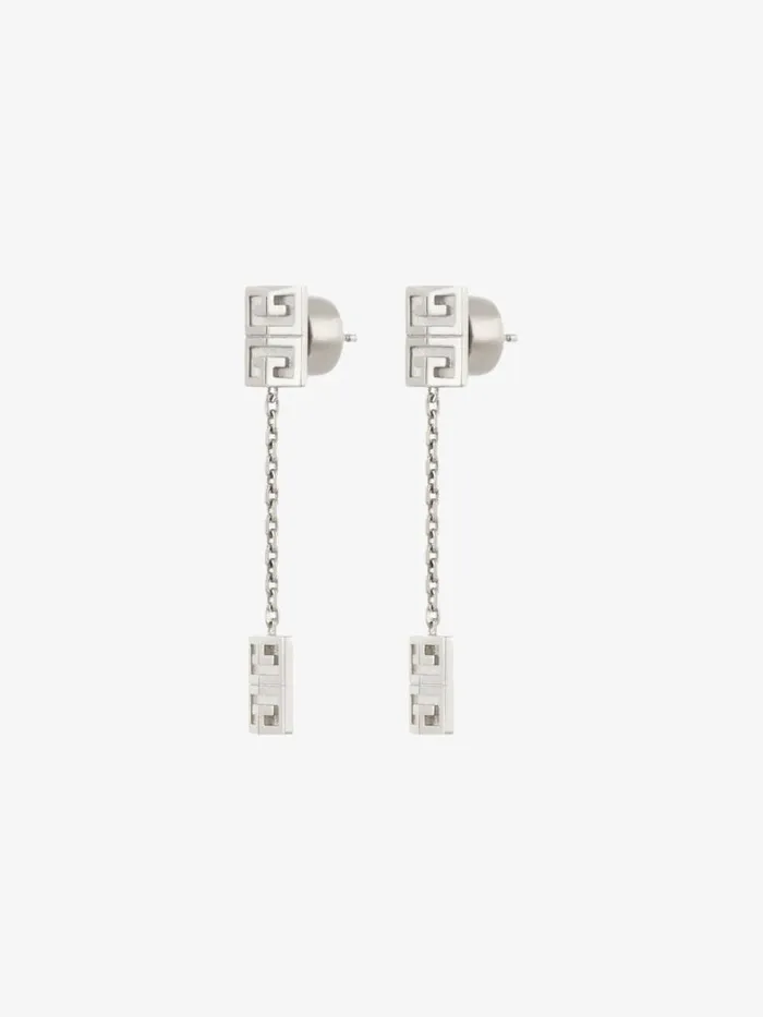 Women Jewelry Givenchy 4G Pendant Earrings In Metal Silvery Women Jewelry Givenchy 4G Pendant Earrings In Metal Silvery