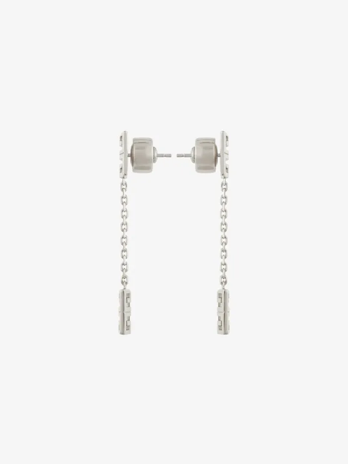 Women Jewelry Givenchy 4G Pendant Earrings In Metal Silvery Women Jewelry Givenchy 4G Pendant Earrings In Metal Silvery