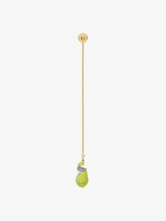 Women Jewelry Givenchy Charm Lemon Earring In Metal And Enamel With Crystals Silveryyellow Women Jewelry Givenchy Charm Lemon Earring In Metal And Enamel With Crystals Silveryyellow