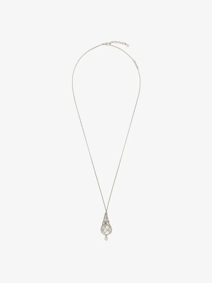 Women Jewelry Givenchy Pearling Necklace In Metal With Pearls And Crystals Whitesilvery Women Jewelry Givenchy Pearling Necklace In Metal With Pearls And Crystals Whitesilvery