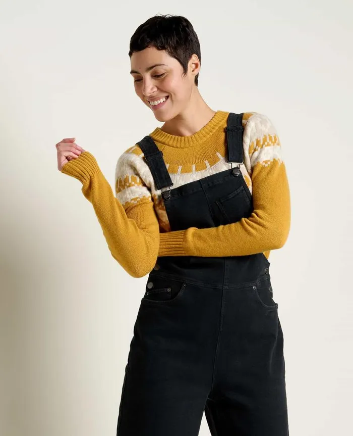 Women Jumpsuits and Overalls Toad and Co Balsam Seeded Denim Overall Washed Black