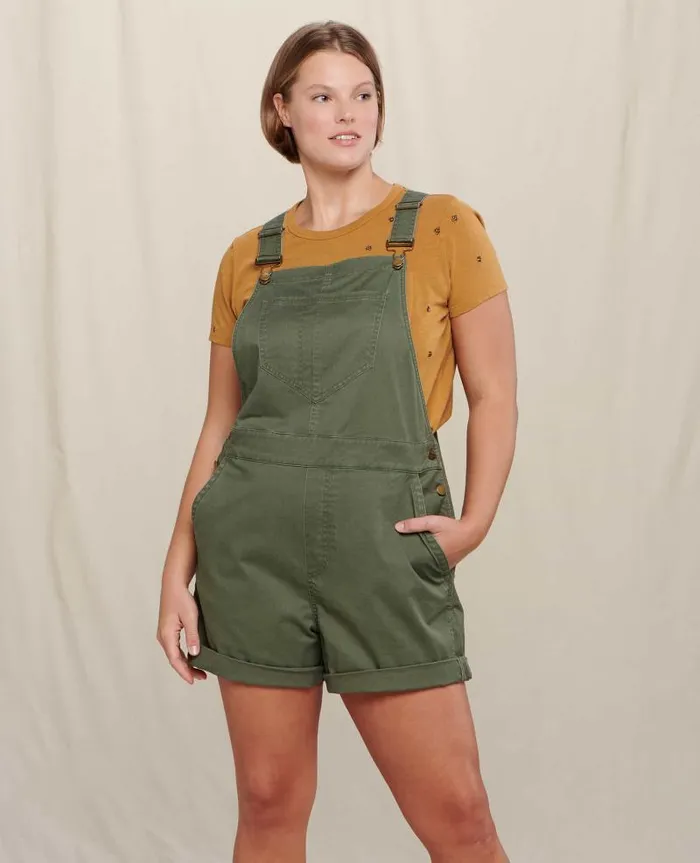 Women Jumpsuits and Overalls Toad and Co Cottonwood Shorteralls Beetle Vintage Wash