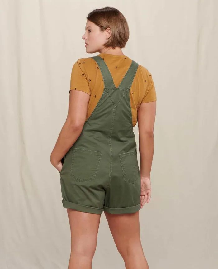 Women Jumpsuits and Overalls Toad and Co Cottonwood Shorteralls Beetle Vintage Wash