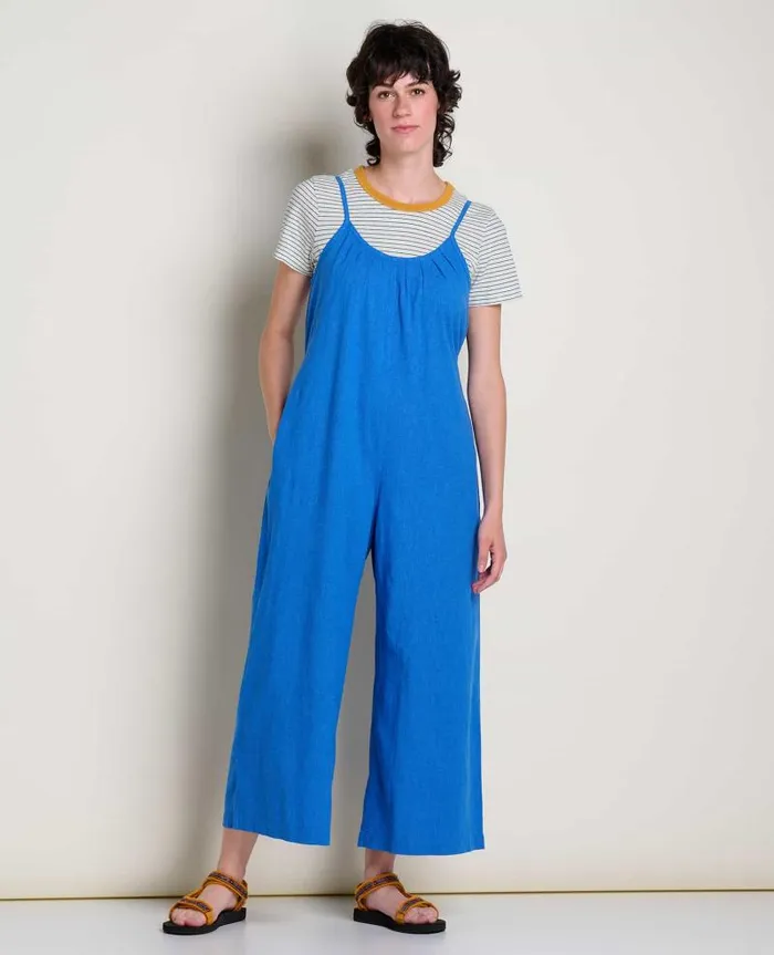 Women Jumpsuits and Overalls Toad and Co Taj Hemp Strappy Jumpsuit Chicory