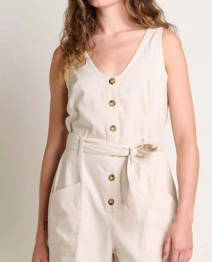 Women Jumpsuits and Overalls Toad and Co Tarn Romper Oatmeal