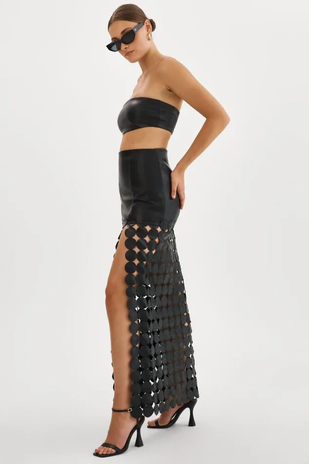 Women KALI MultiCircle Maxi Skirt Black LAMARQUE Skirts Women KALI MultiCircle Maxi Skirt Black LAMARQUE Skirts