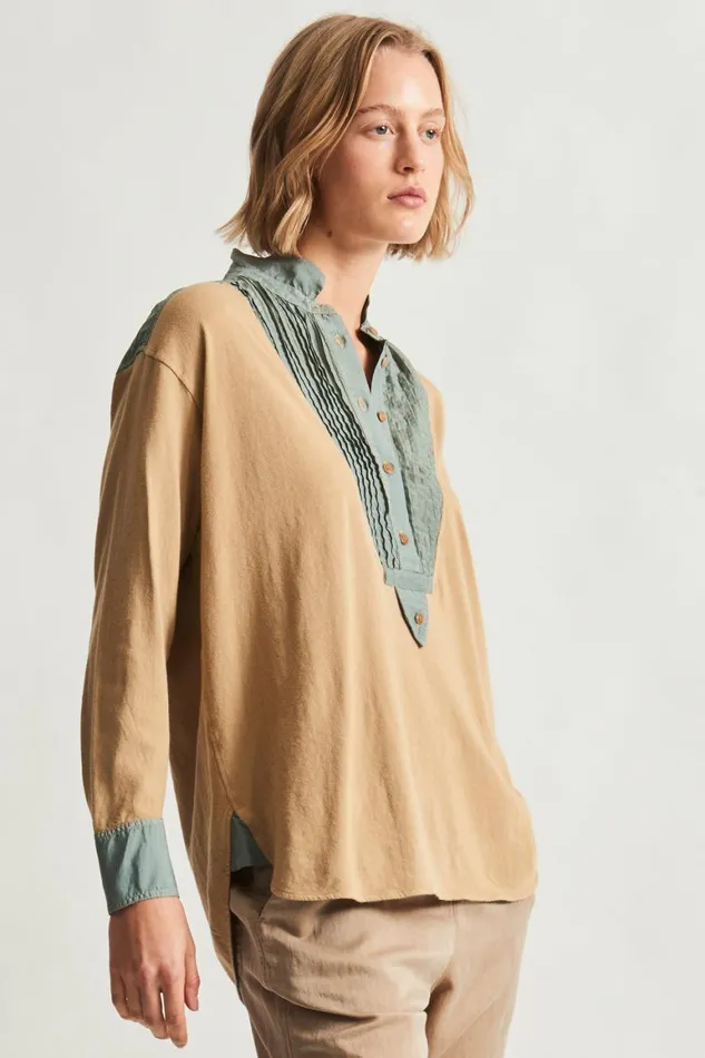 Women Khaki Igbo Top Raquel Allegra Tops
