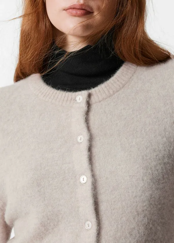 Women Knitwear and Other Stories AlpacaBlend Knit Cardigan Greige