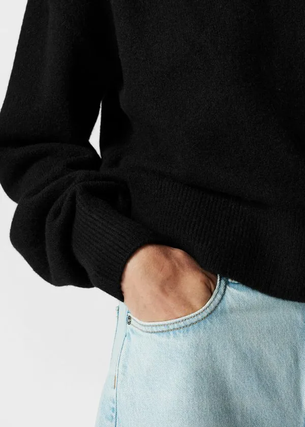 Women Knitwear and Other Stories MockNeck Sweater Black