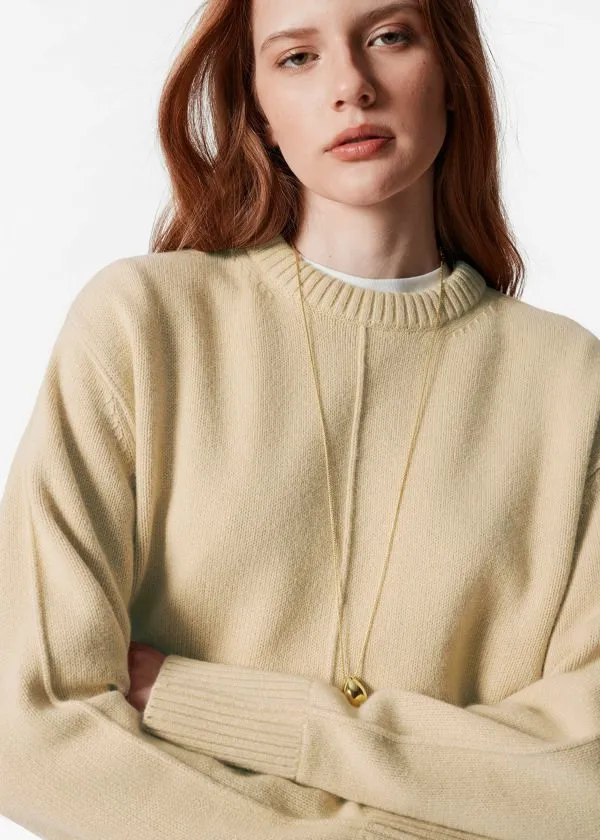 Women Knitwear and Other Stories Oversized Knit Jumper Yellow