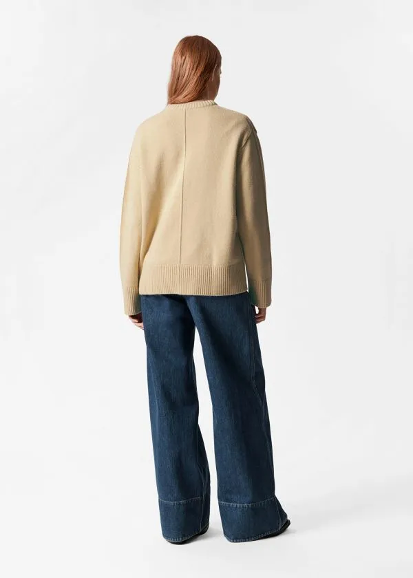 Women Knitwear and Other Stories Oversized Knit Jumper Yellow