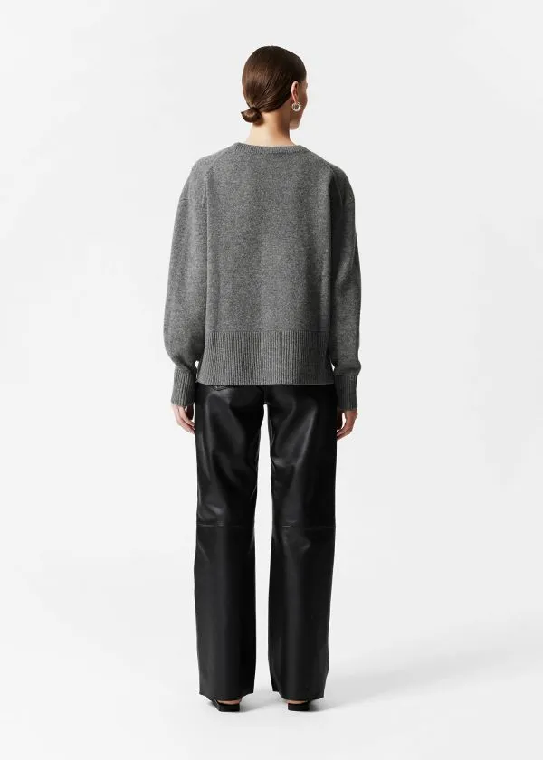 Women Knitwear and Other Stories Oversized Merino Knit Cardigan Grey
