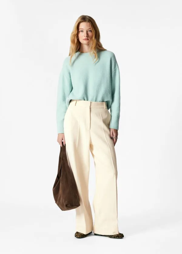 Women Knitwear and Other Stories Relaxed Knit Jumper Pale Green