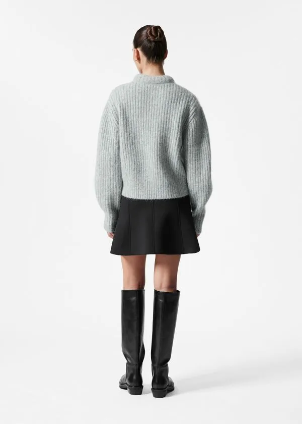 Women Knitwear and Other Stories RibKnit Jumper Grey