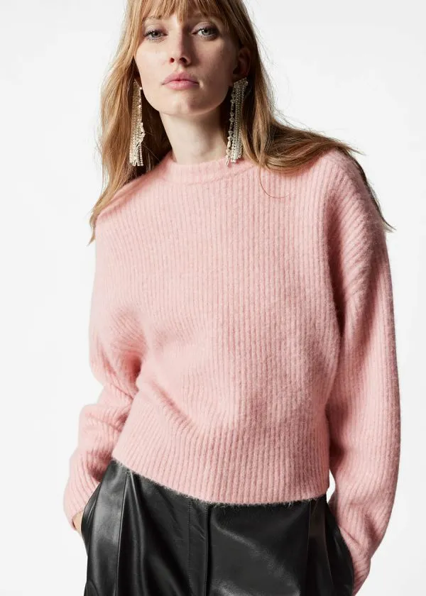 Women Knitwear and Other Stories RibKnit Jumper Pink