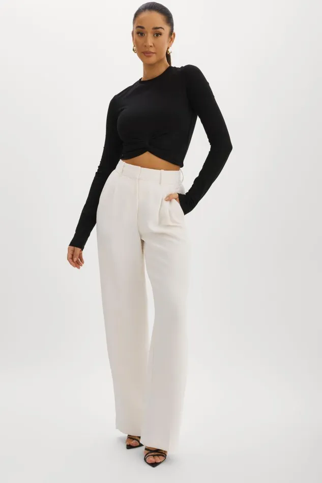 Women KSENIA Twist Top Black LAMARQUE Tops Women KSENIA Twist Top Black LAMARQUE Tops