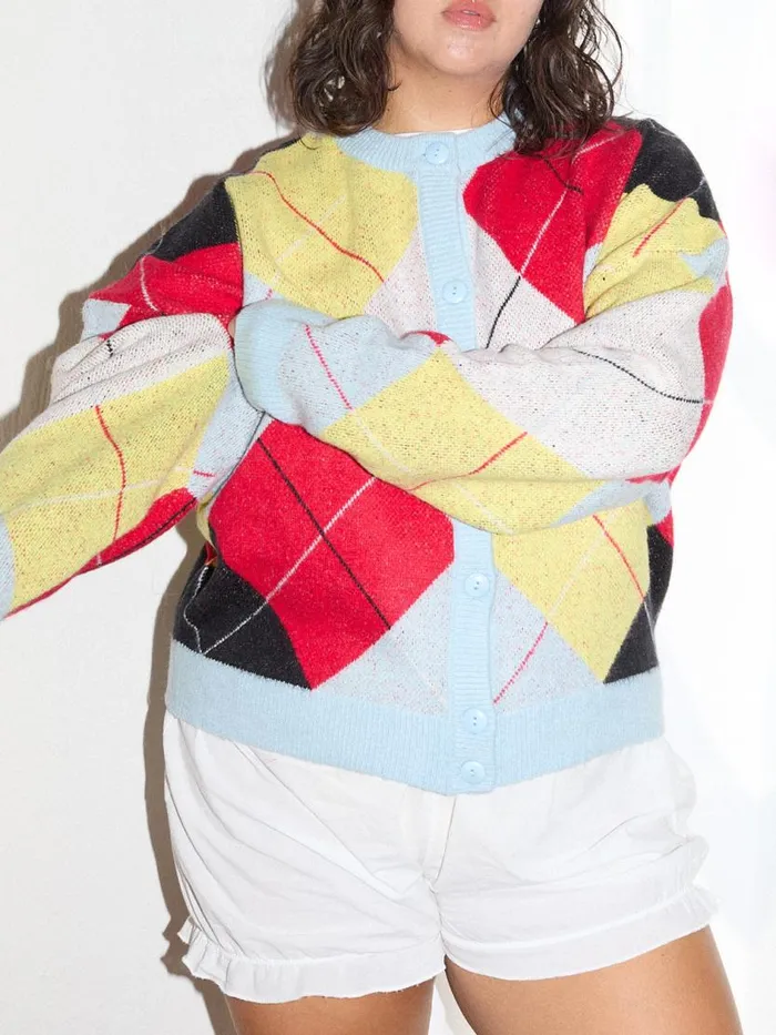 Women Lauda Cardi Cirque Argyle Lisa Says Gah Tops