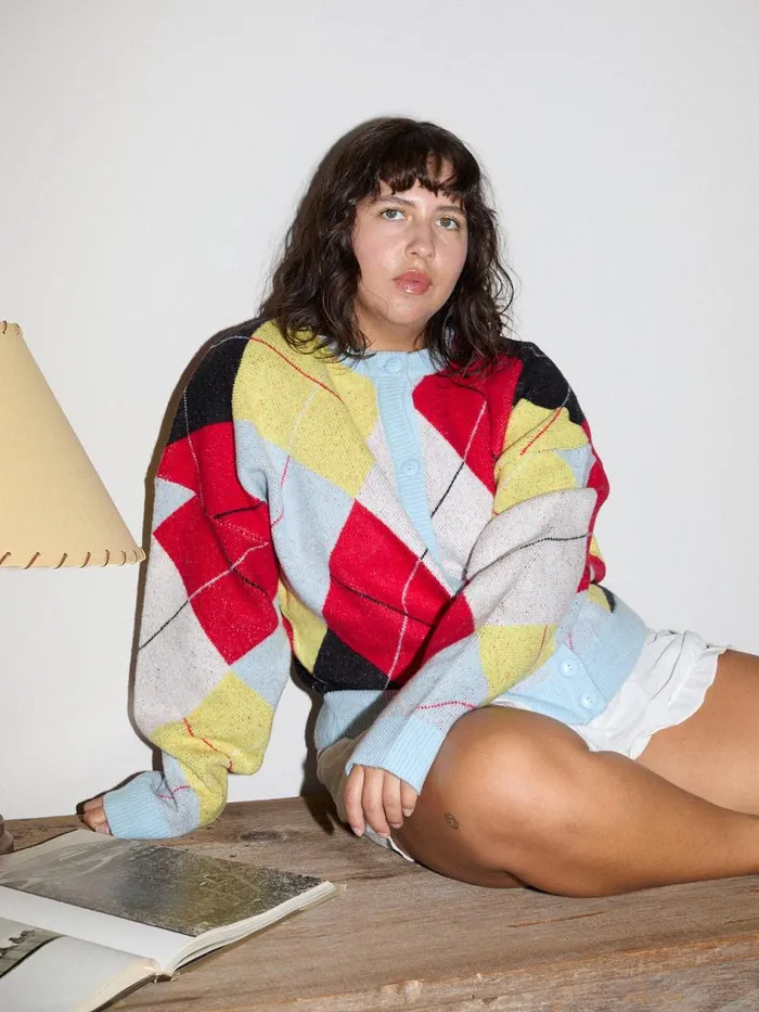 Women Lauda Cardi Cirque Argyle Lisa Says Gah Tops