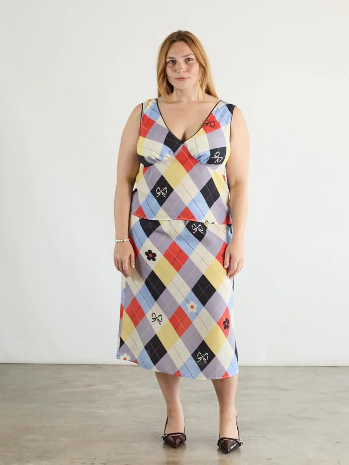 Women Lia Top Cirque Argyle Lisa Says Gah Sleeveless Tops