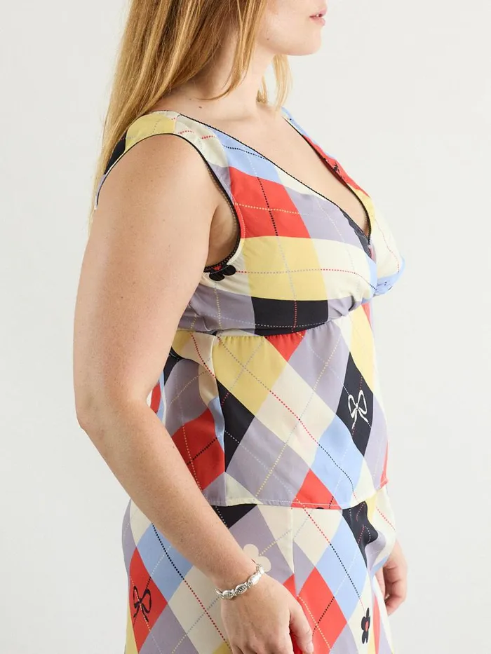 Women Lia Top Cirque Argyle Lisa Says Gah Sleeveless Tops