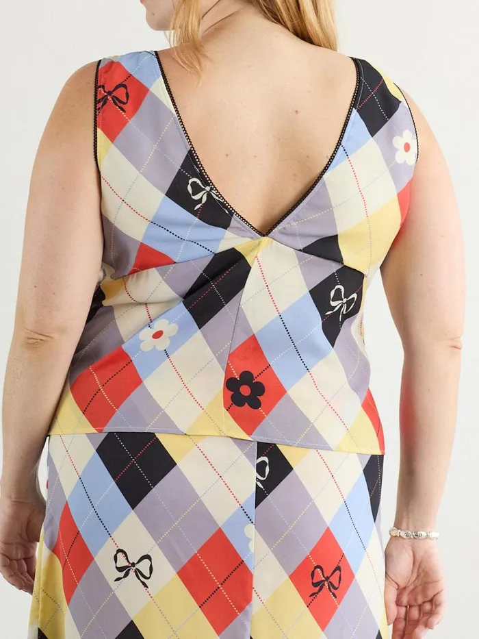 Women Lia Top Cirque Argyle Lisa Says Gah Sleeveless Tops