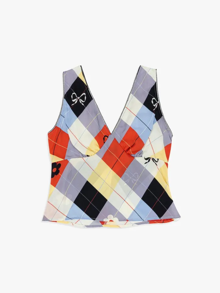 Women Lia Top Cirque Argyle Lisa Says Gah Sleeveless Tops