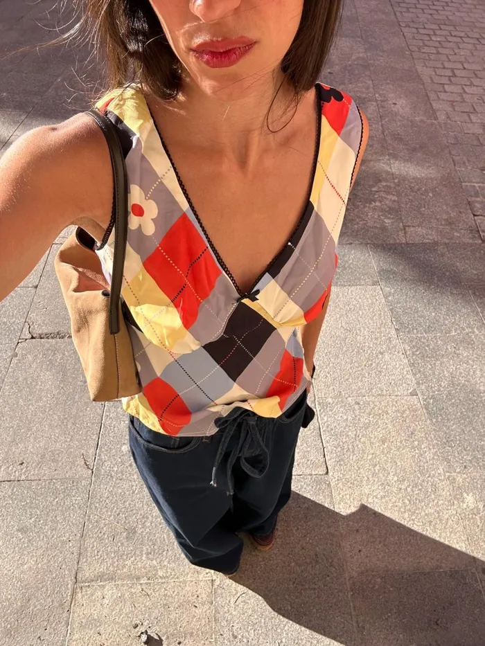 Women Lia Top Cirque Argyle Lisa Says Gah Sleeveless Tops