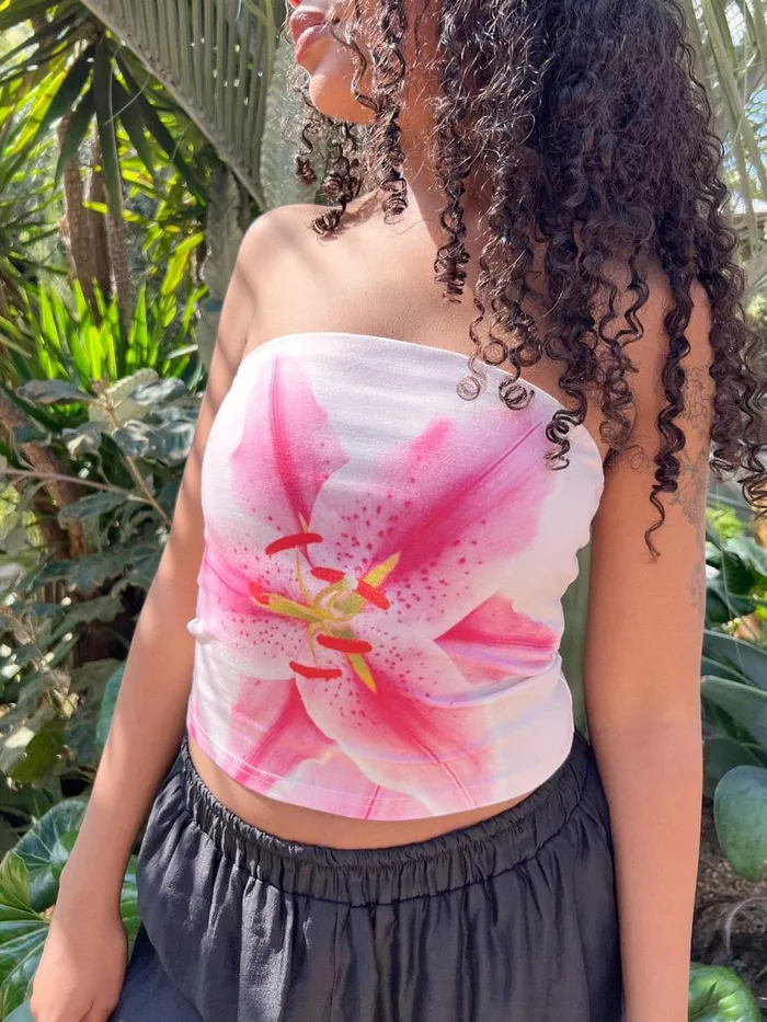 Women Lily Tube Top Lily Lisa Says Gah Knit Tops
