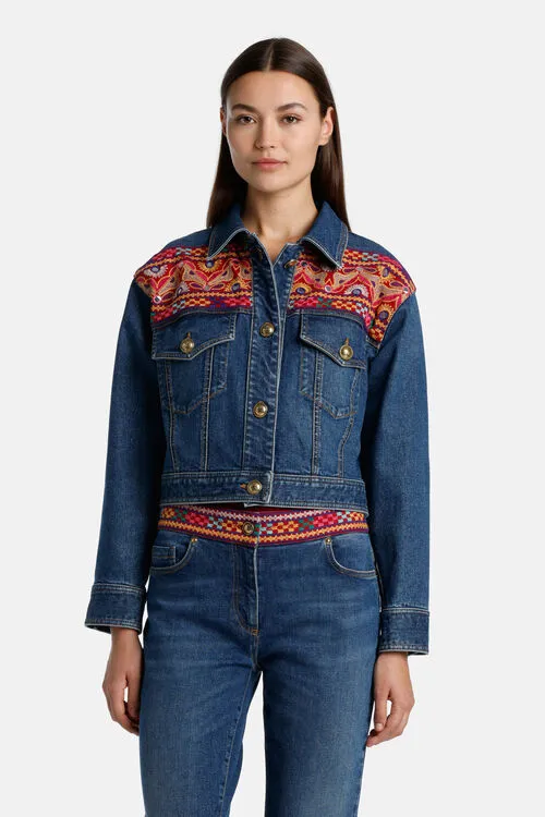 Women Luisa Spagnoli Vanini Vanini Blue Medium Jackets and Blazers