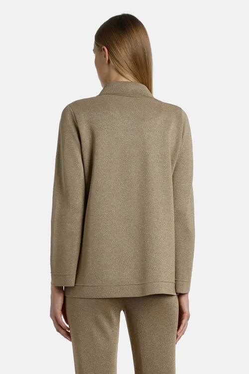 Women Luisa Spagnoli Zibaldone Zibaldone Light Gold Jackets and Blazers