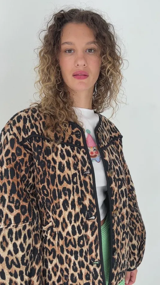 Women Macey Quilted Jacket Leopard Lisa Says Gah Jackets Outerwear Women Macey Quilted Jacket Leopard Lisa Says Gah Jackets Outerwear