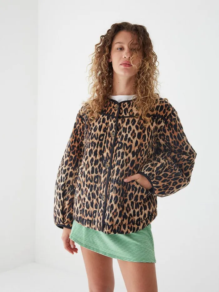 Women Macey Quilted Jacket Leopard Lisa Says Gah Jackets Outerwear Women Macey Quilted Jacket Leopard Lisa Says Gah Jackets Outerwear