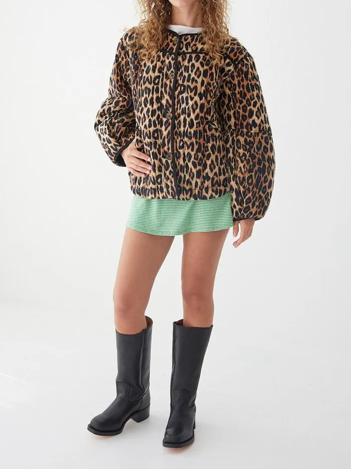 Women Macey Quilted Jacket Leopard Lisa Says Gah Jackets Outerwear Women Macey Quilted Jacket Leopard Lisa Says Gah Jackets Outerwear