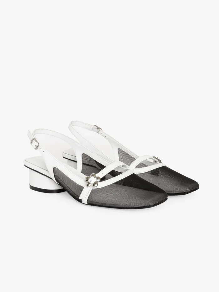 Women Mackie Heel Black Mesh Lisa Says Gah Heels