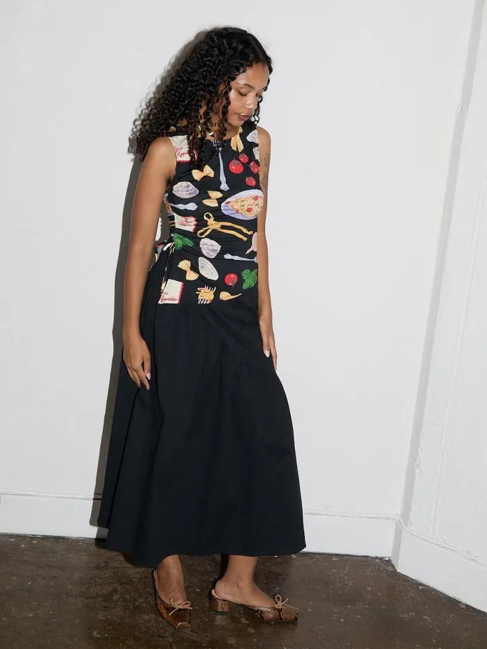 Women Maeve Midi Skirt Caviar Twill Lisa Says Gah Skirts
