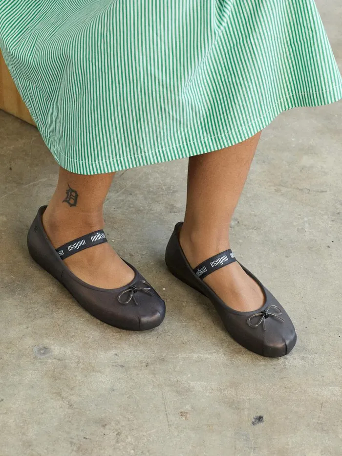 Women Melissa Sophie Flat Black Lisa Says Gah Flats