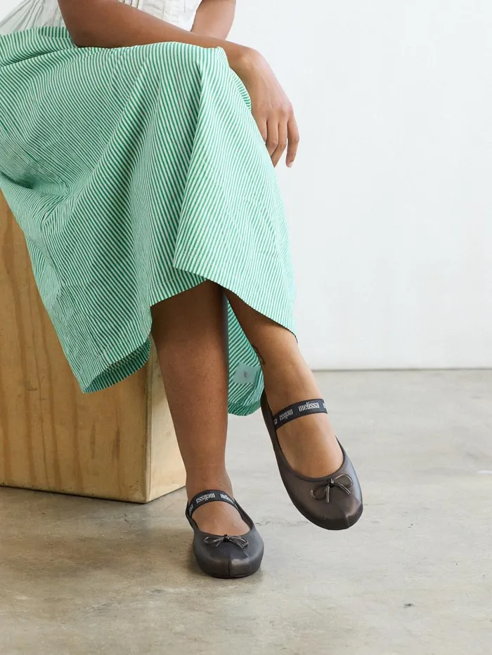 Women Melissa Sophie Flat Black Lisa Says Gah Flats
