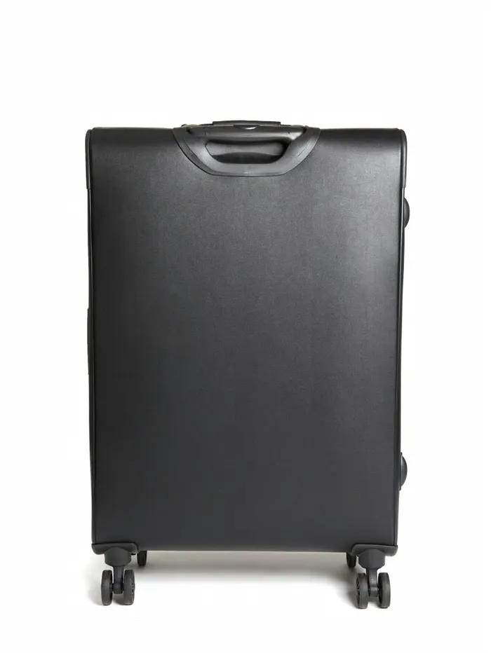 WomenMen GUESS Janelle 248243 Debossed Peony Roller Suitcase Black Luggage and Travel Bags WomenMen GUESS Janelle 248243 Debossed Peony Roller Suitcase Black Luggage and Travel Bags