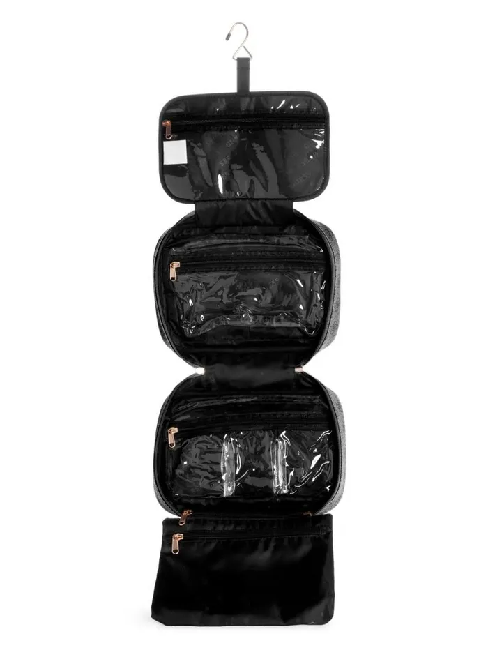 WomenMen Jesco Hanging Cosmetic Bag Coal Multi Luggage and Travel Bags GUESS